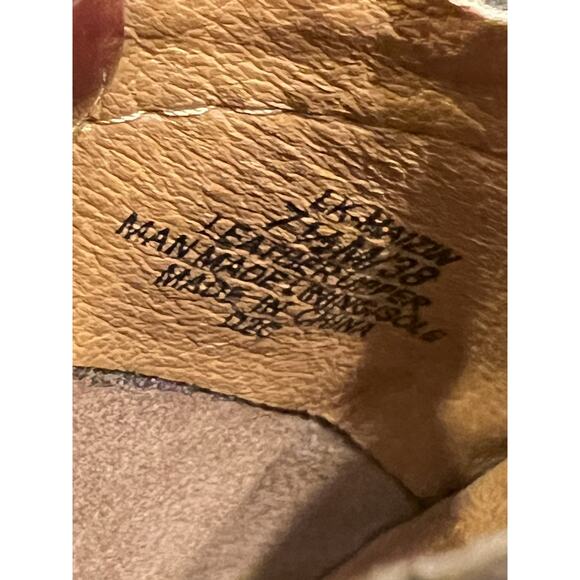 Lucky Brand Brown Leather Maizin Low Block Heel Mule Sz 7.5 - Picture 9 of 9